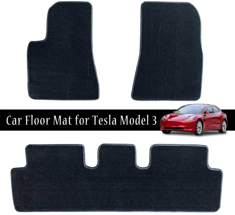 Tapis intérieur caoutchouc pour Tesla Model 3