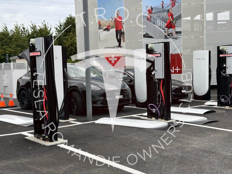 Tesla Révolutionne la Recharge avec les Superchargeurs V4 à Marin, Neuchâtel