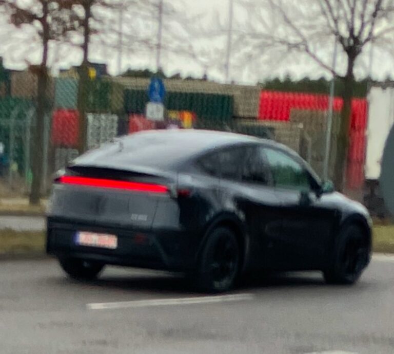 Spyshot de la nouvelle Tesla Model Y en Allemagne