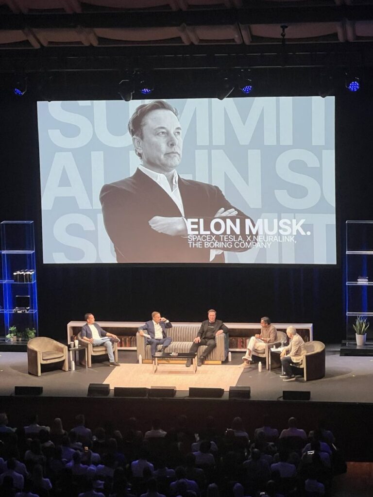 Elon Musk in person at All-in Podcast conference : Key Highlights